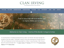 Tablet Screenshot of clanirving.com